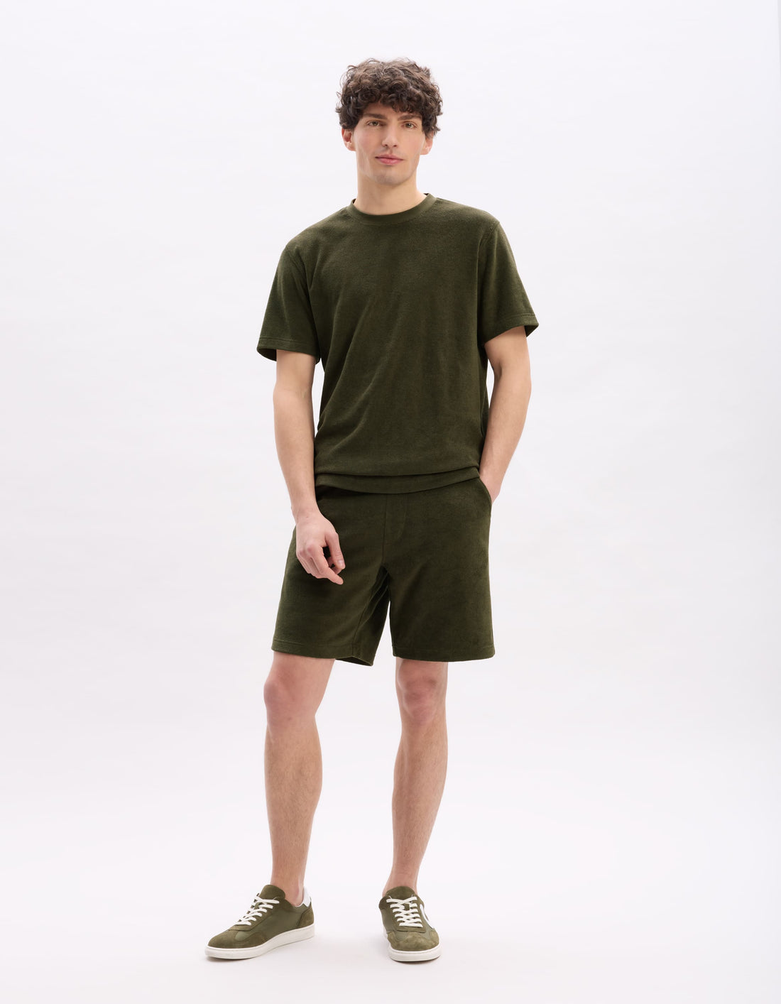 Lespongi Real Khaki Short Sleeves Tshirt Celio