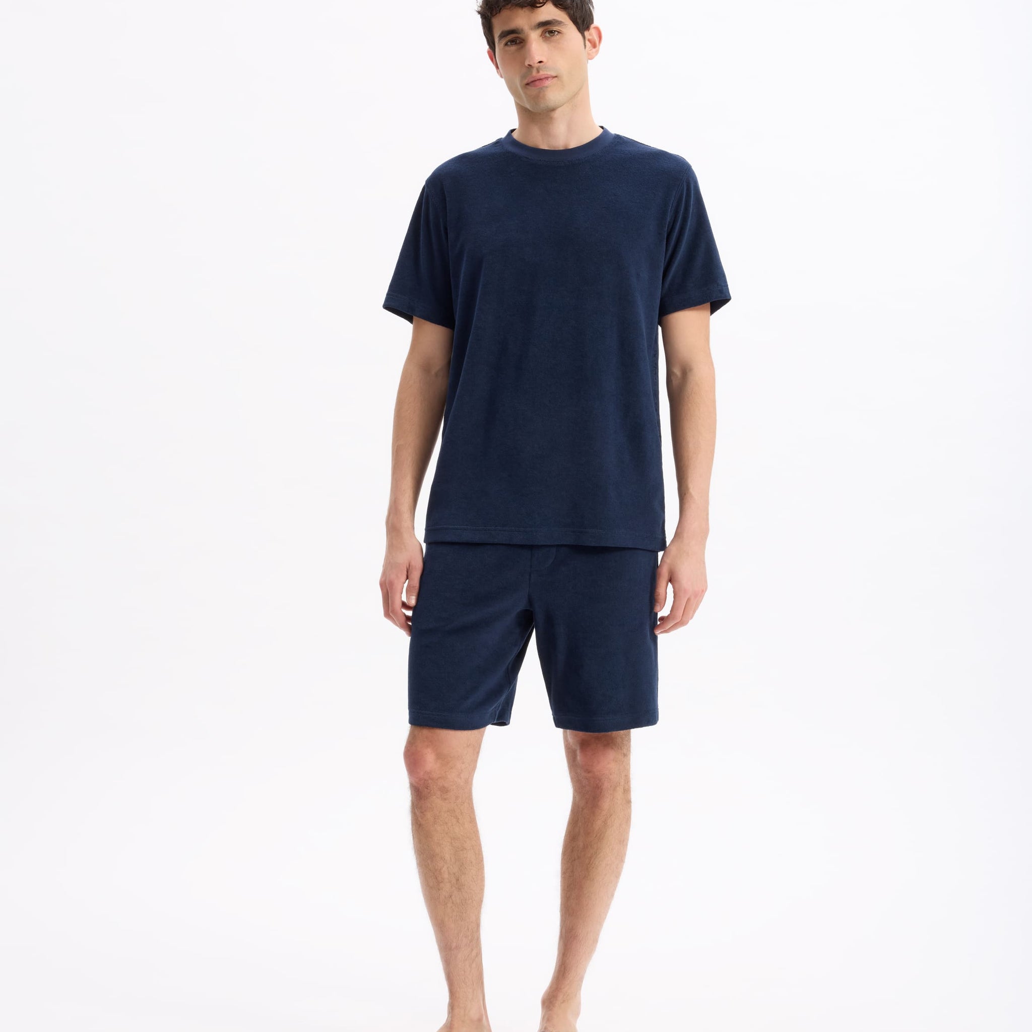 Lespongi Navy Short Sleeves Tshirt Celio