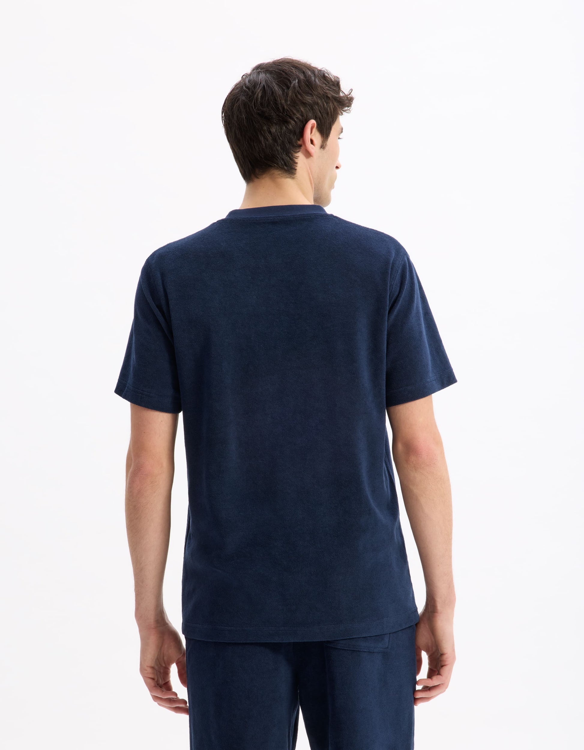Lespongi Navy Short Sleeves Tshirt Celio