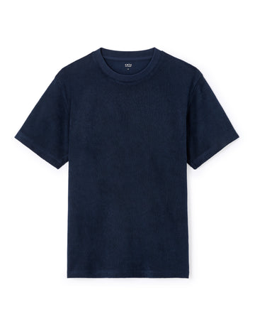 Lespongi Navy Short Sleeves Tshirt