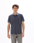 MELUNE Short sleeves Polo-grey blue mel Celio