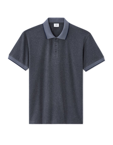 MELUNE Short sleeves Polo-grey blue mel