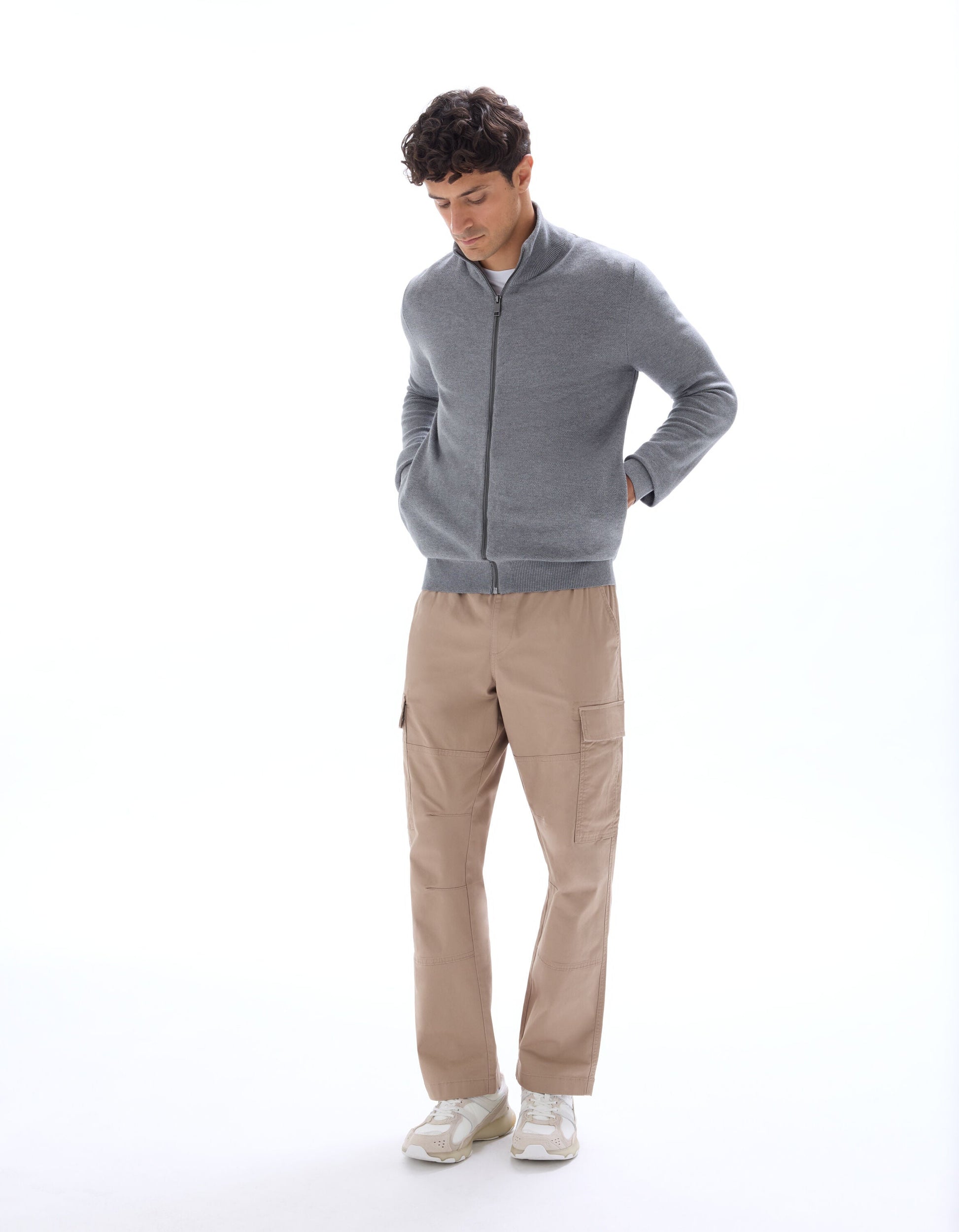 Mocadroi Beige Clair Cargo Pant Celio