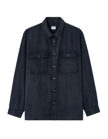 Malyoc Navy Long Sleeves Shirt