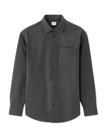 Manelset Gris Fonce Long Sleeves Shirt