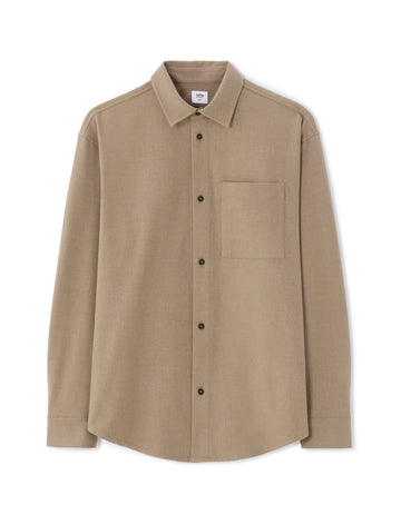 Manelset Beige Fonce Long Sleeves Shirt