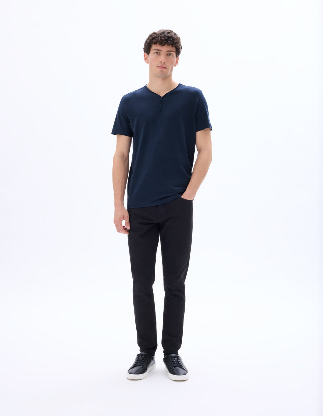 Meslico Navy Short Sleeves Tshirt