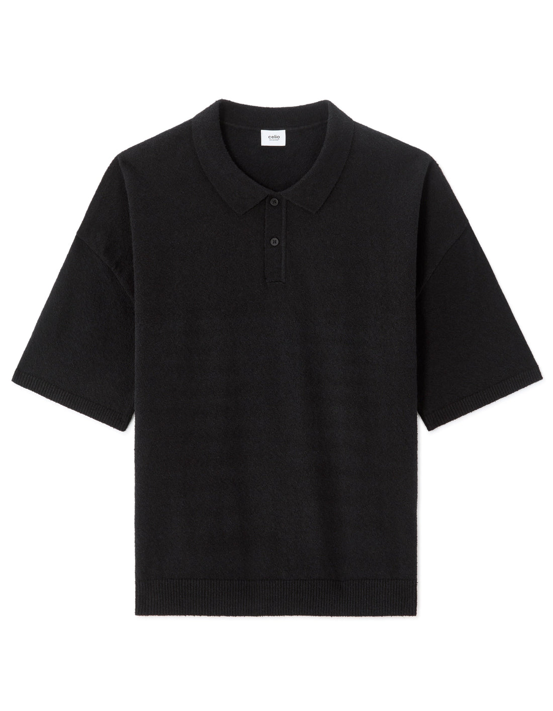 Nebouclet Black Short Sleeves Polo Celio