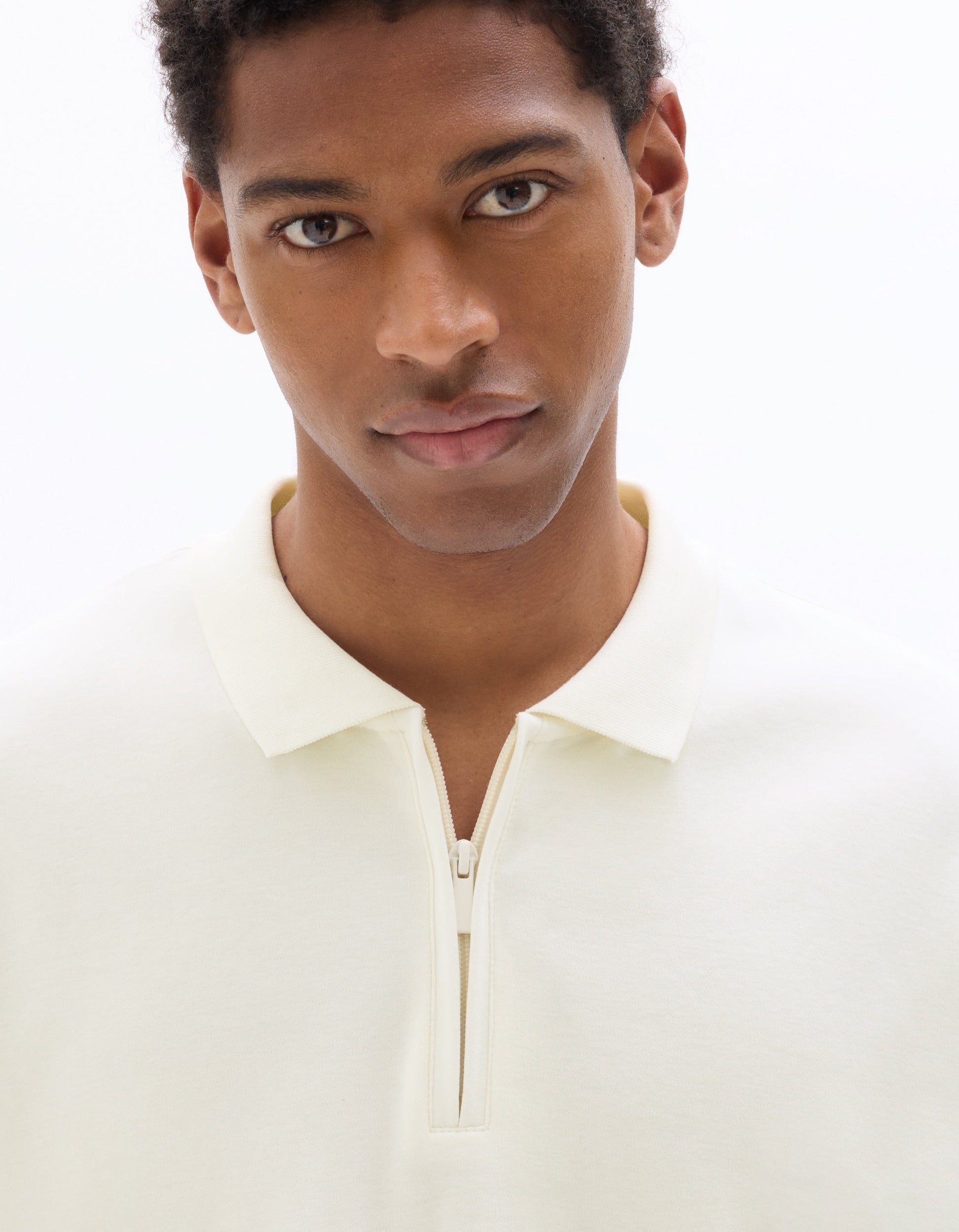 Nessimo White Short Sleeves Polo Celio