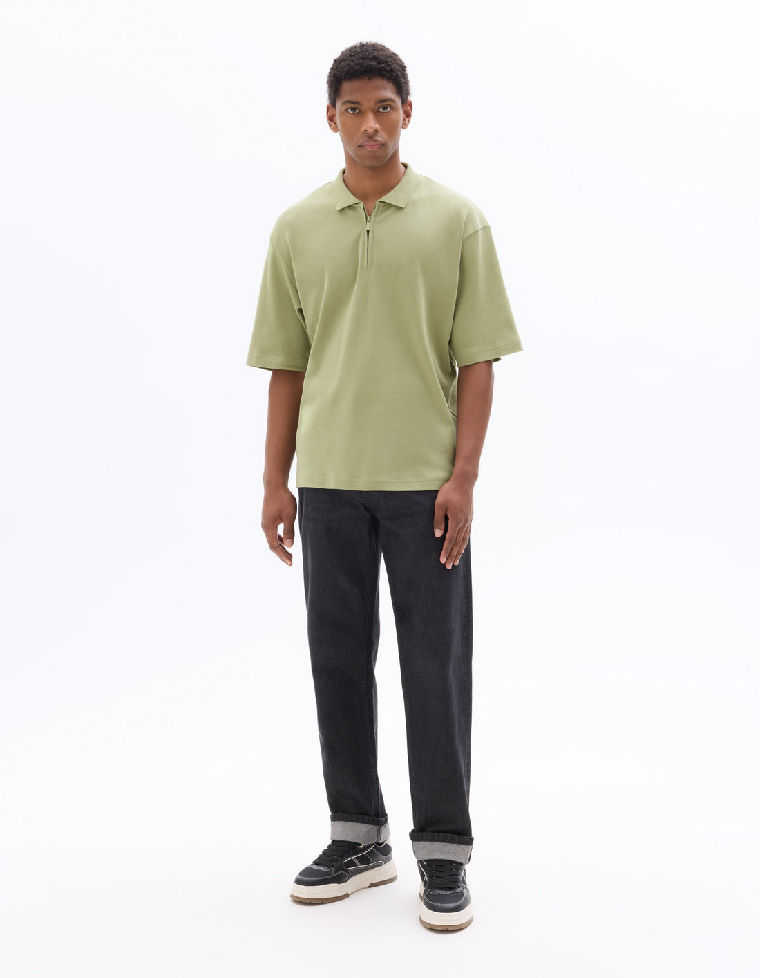 Nessimo Green Short Sleeves Polo Celio