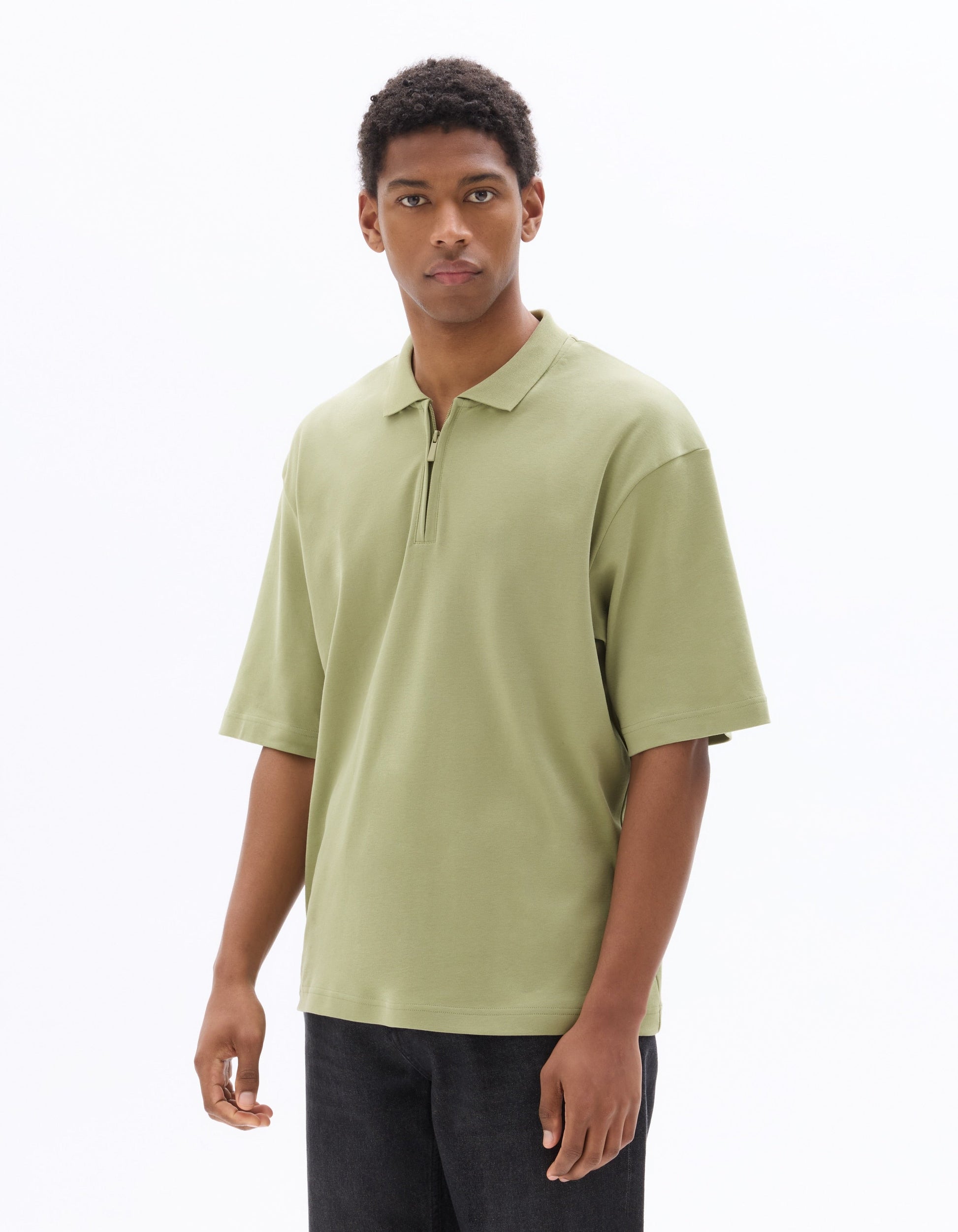 Nessimo Green Short Sleeves Polo Celio