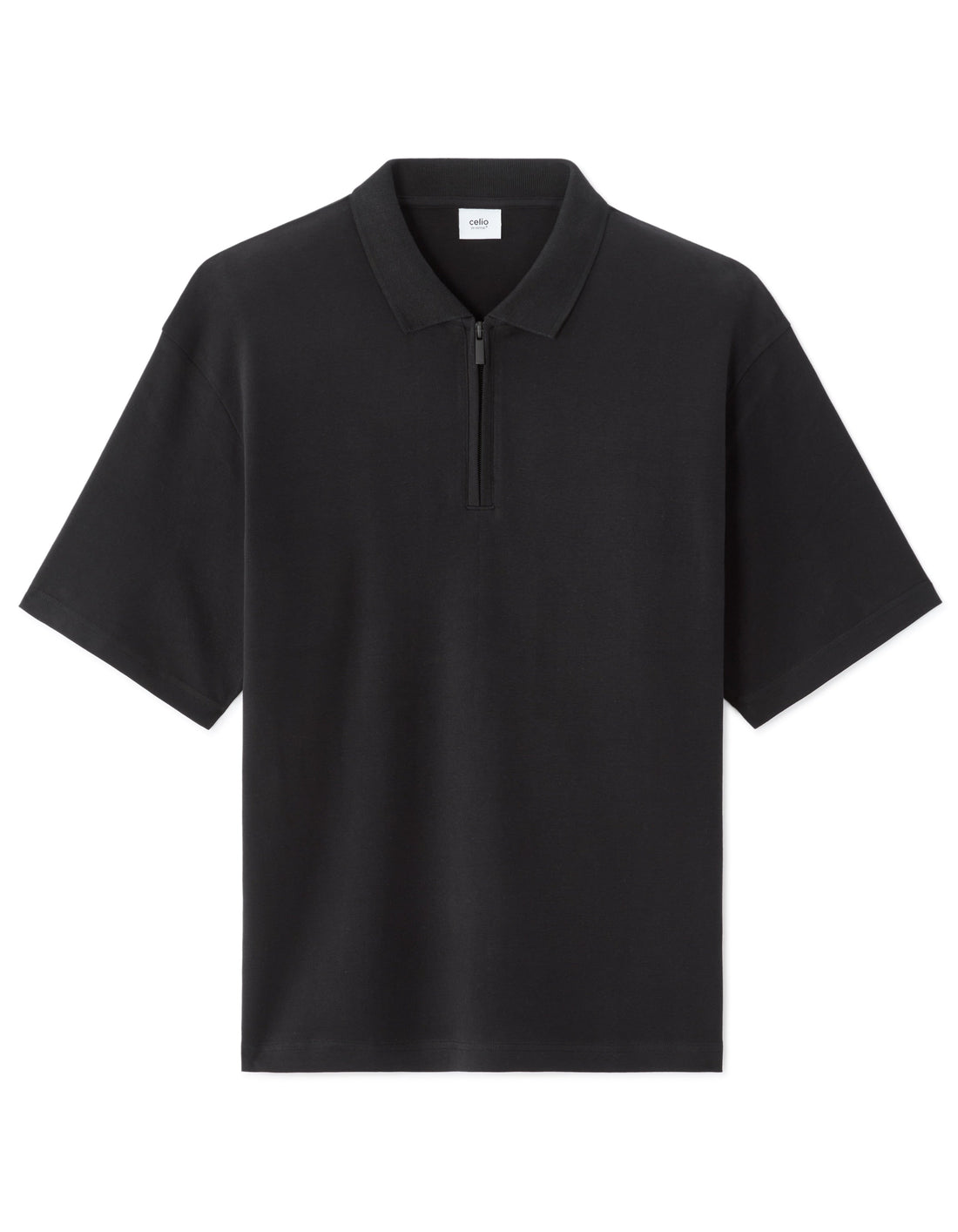 Nessimo Black Short Sleeves Polo Celio
