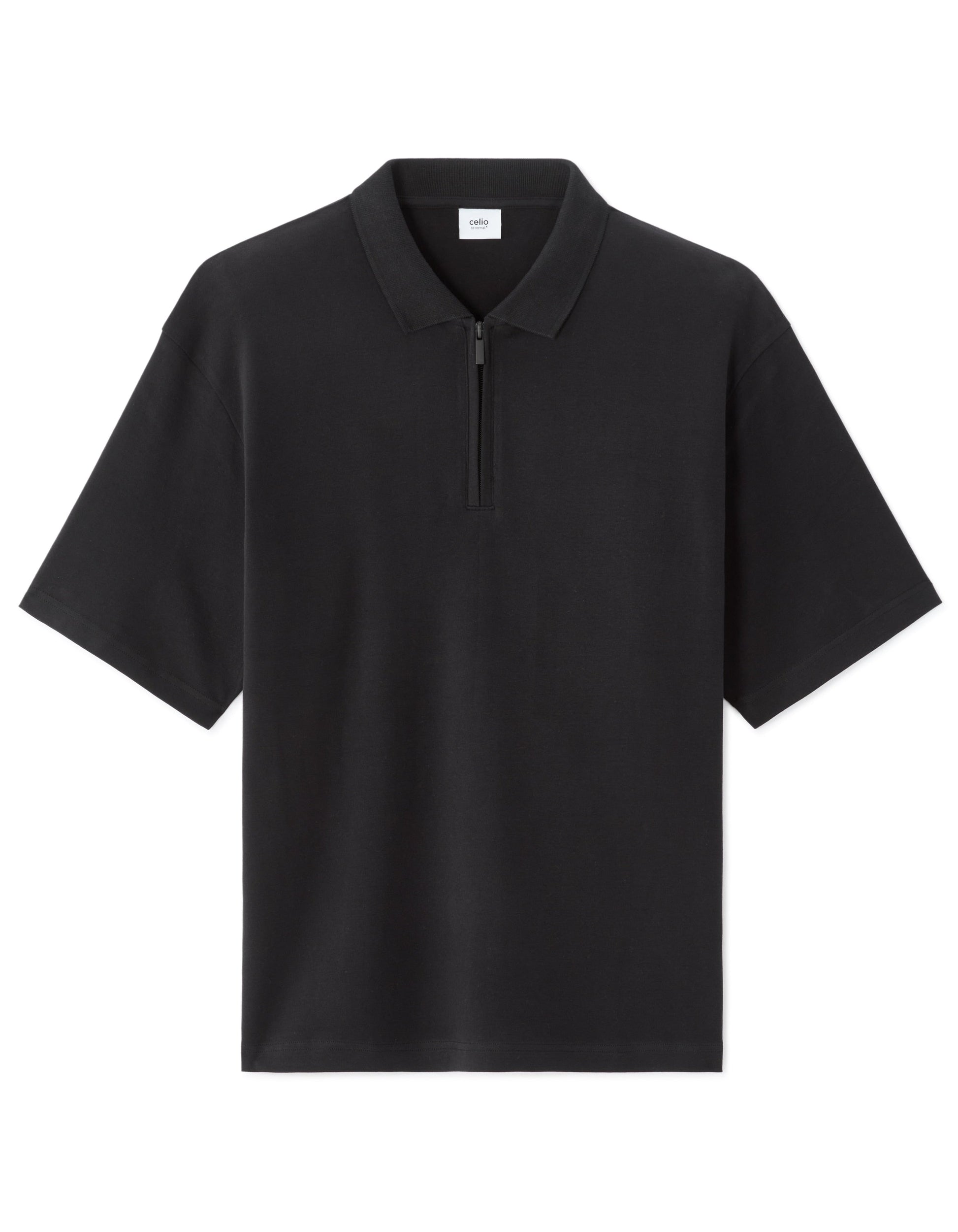 Nessimo Black Short Sleeves Polo Celio