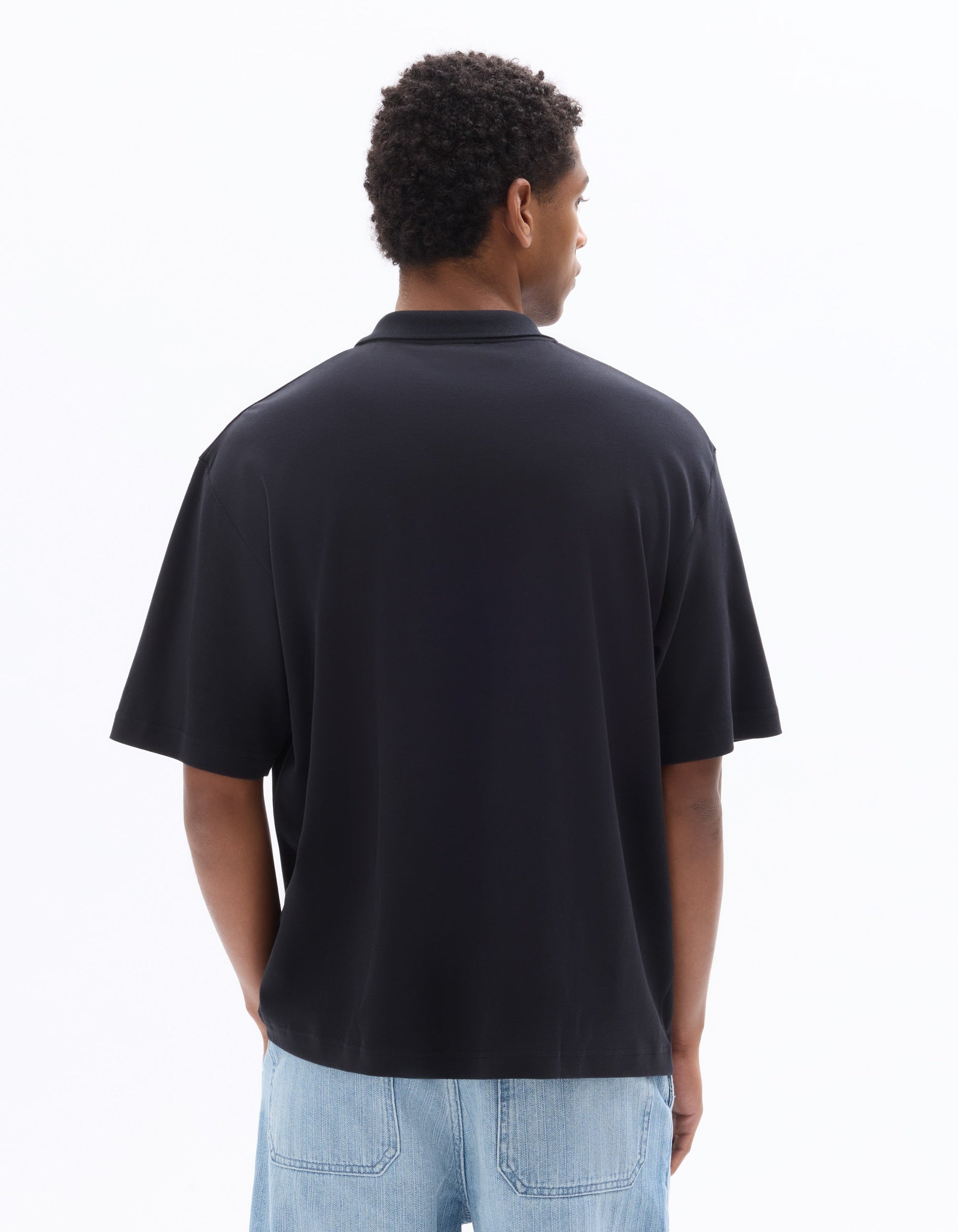 Nessimo Black Short Sleeves Polo Celio