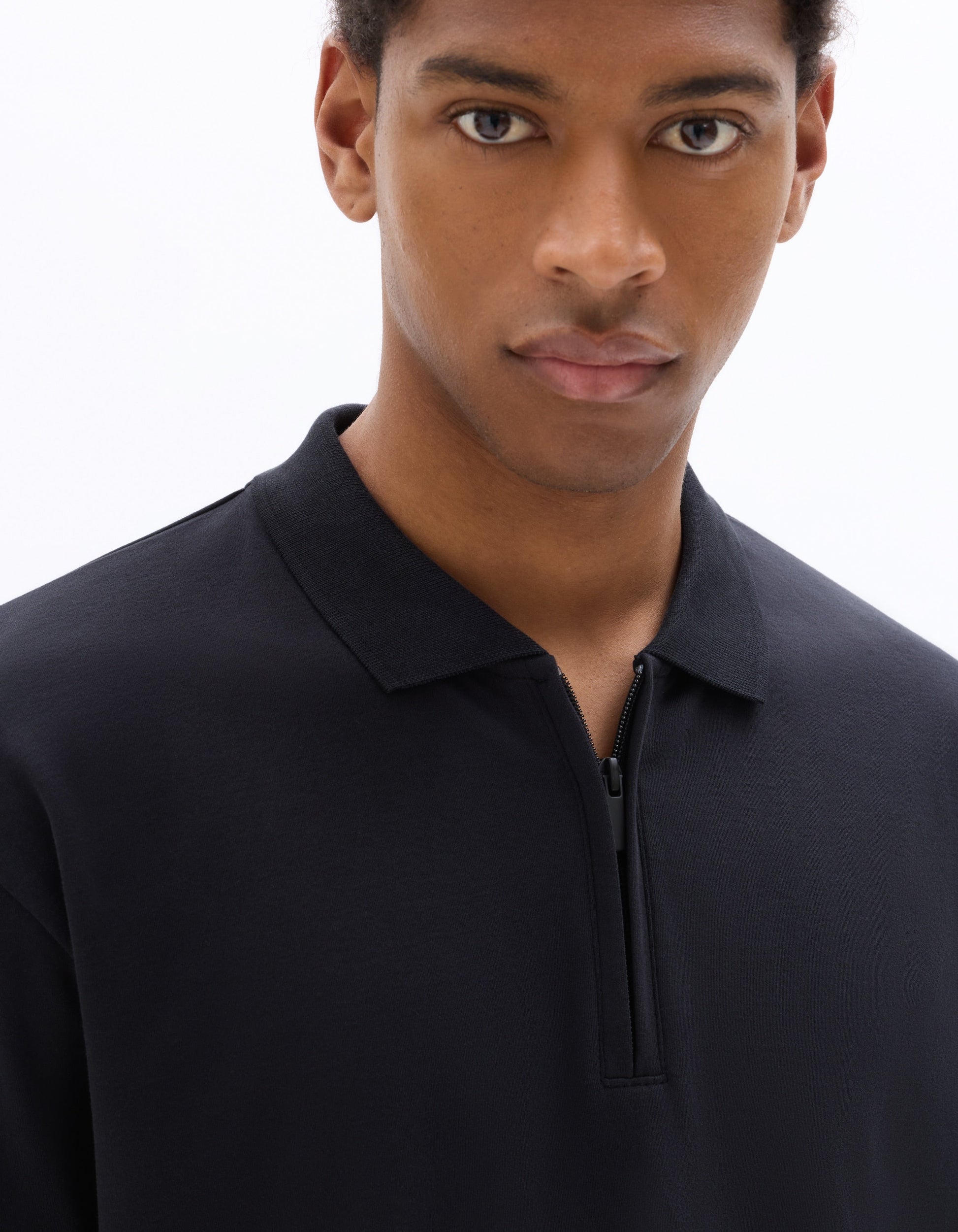 Nessimo Black Short Sleeves Polo Celio