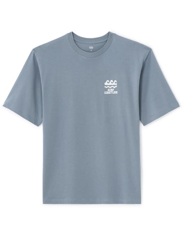Mexdraw Grey Blue Short Sleeves Tshirt