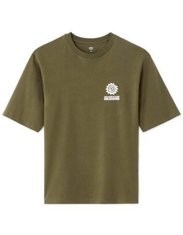 Mexdraw Dark Khaki Short Sleeves Tshirt