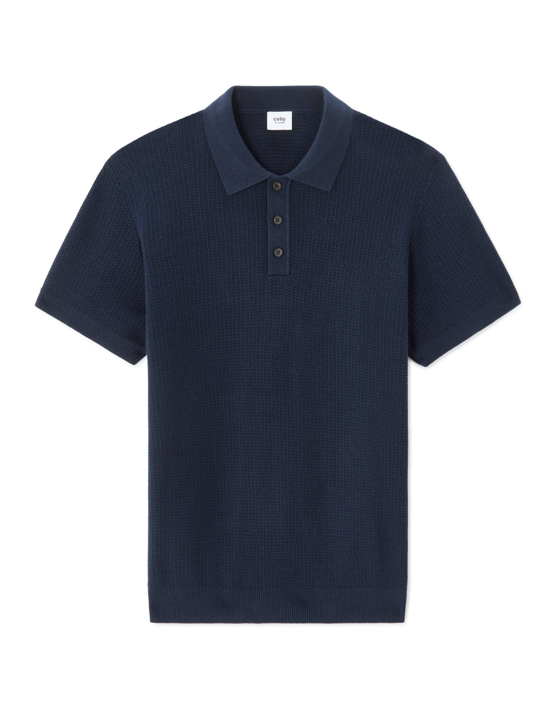 Nenur Navy Short Sleeves Polo Celio