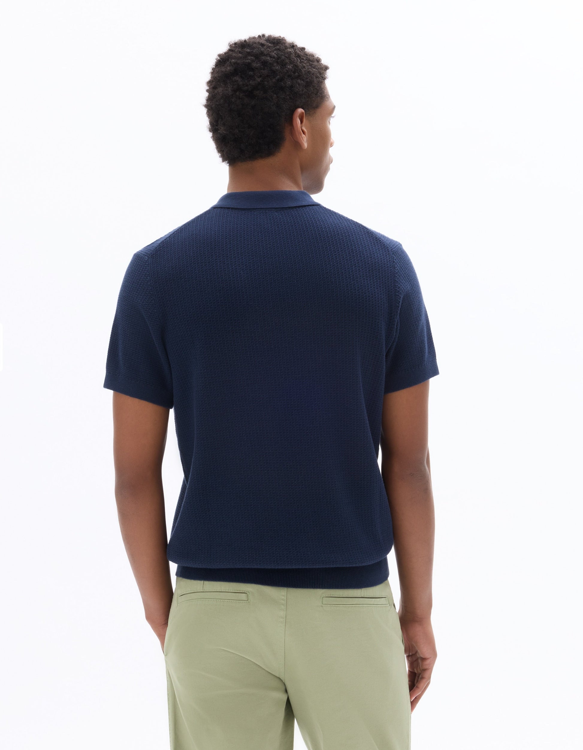 Nenur Navy Short Sleeves Polo Celio