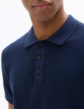 Nenur Navy Short Sleeves Polo Celio