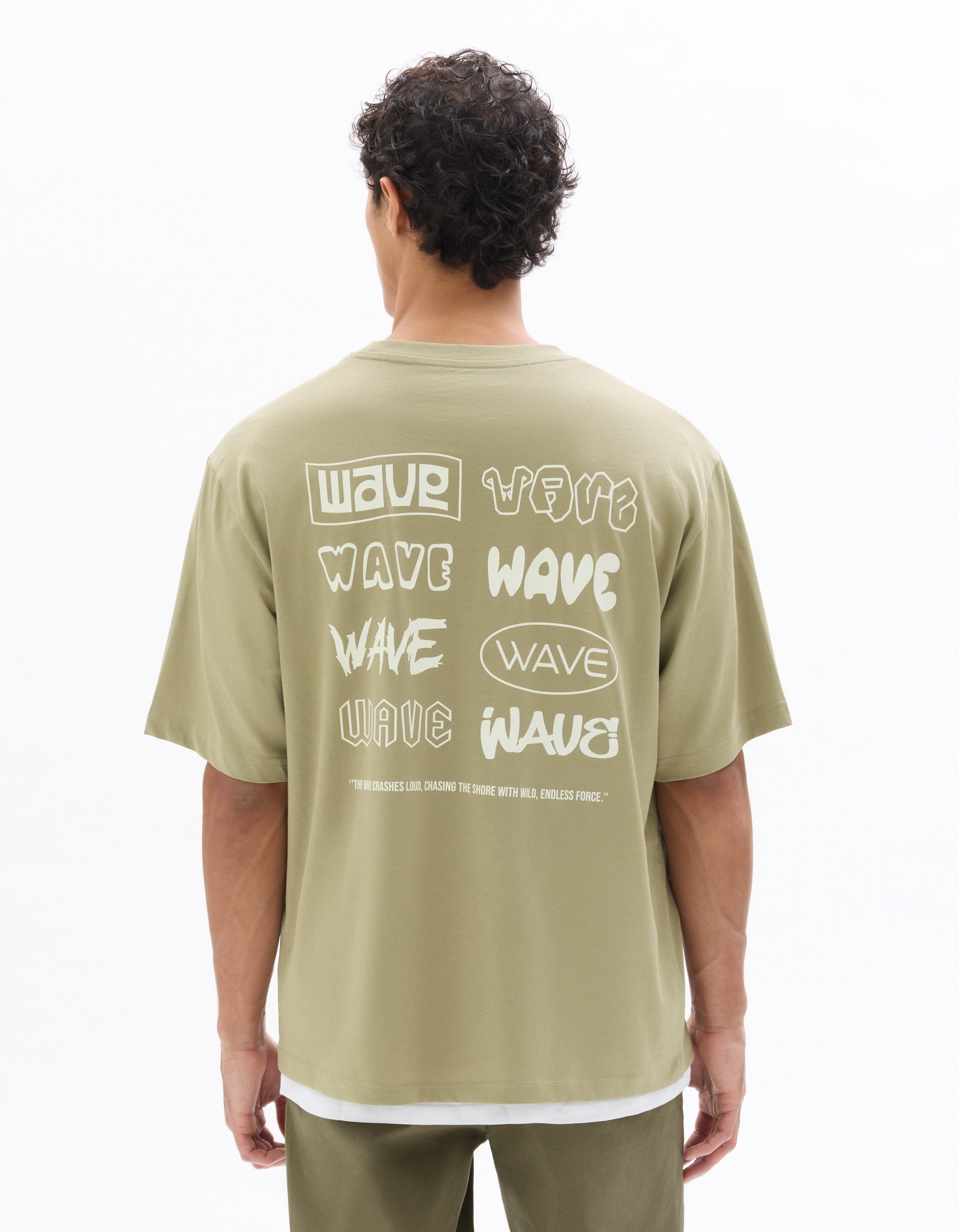 Nexdays Green Short Sleeves Tshirt Celio