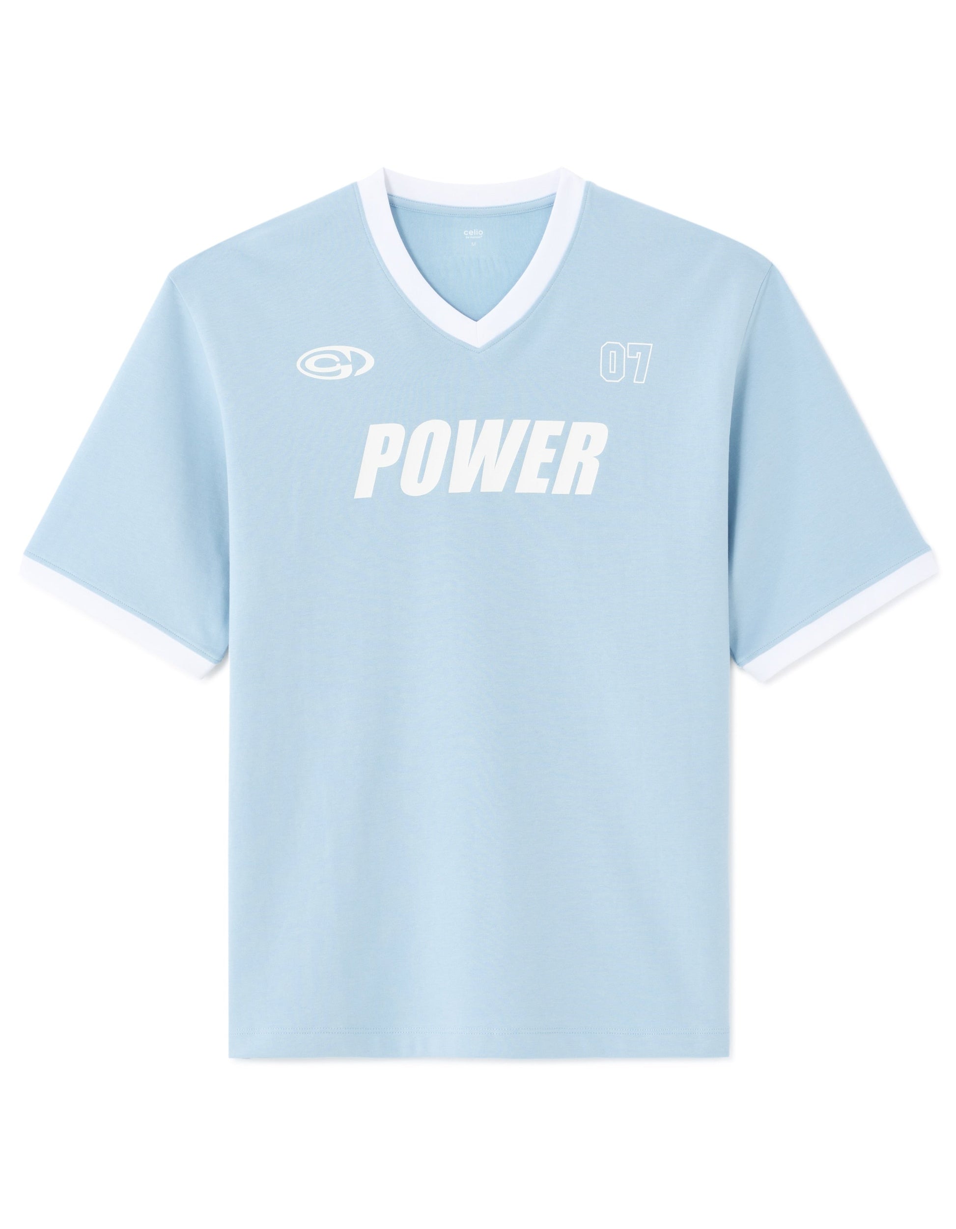 Nexsocer Blue Short Sleeves Tshirt Celio