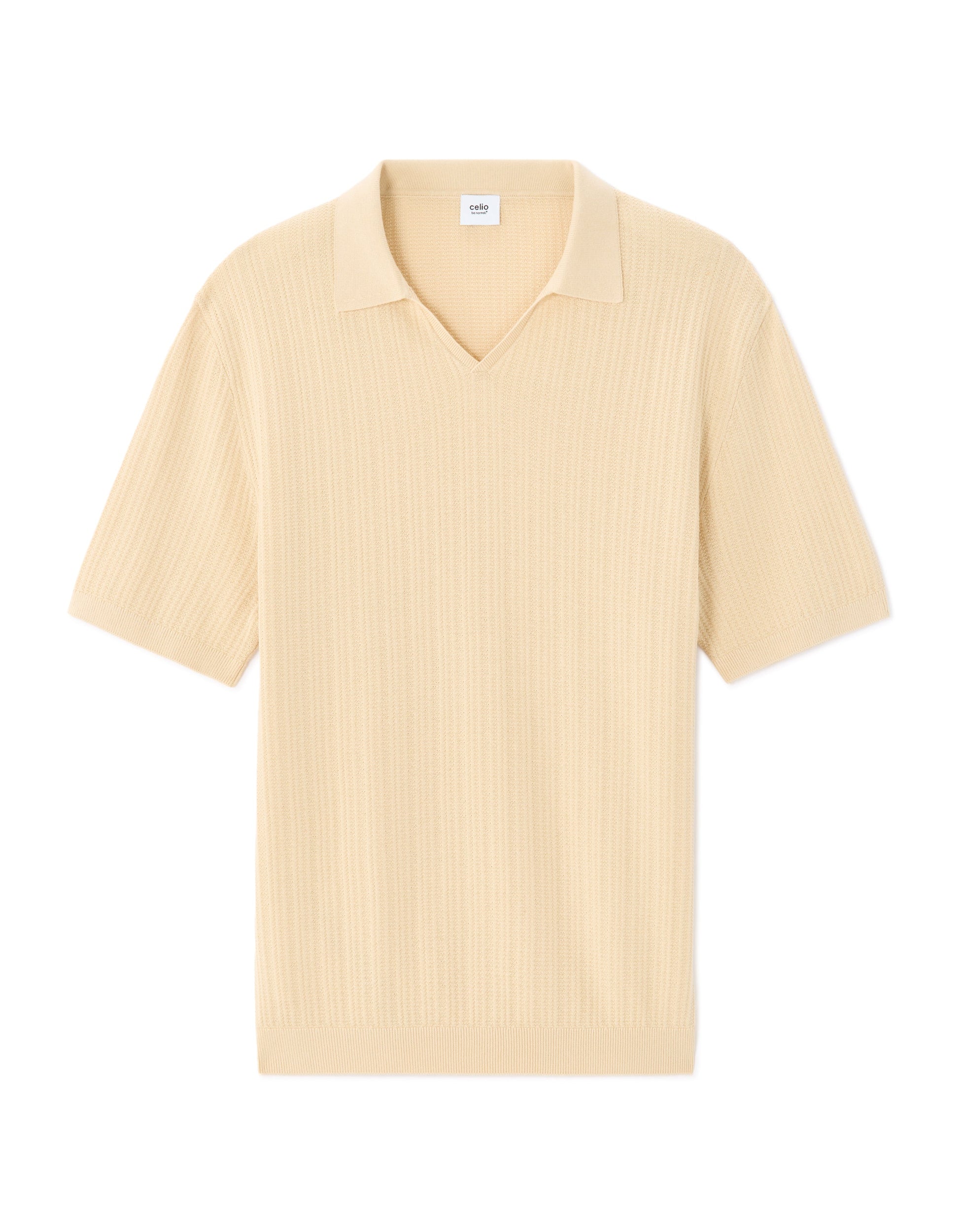 Regular Fit 100% Cotton pique Knit Polo Celio