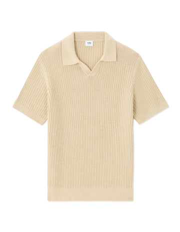 Regular Fit Striped and Textured Polo Celio