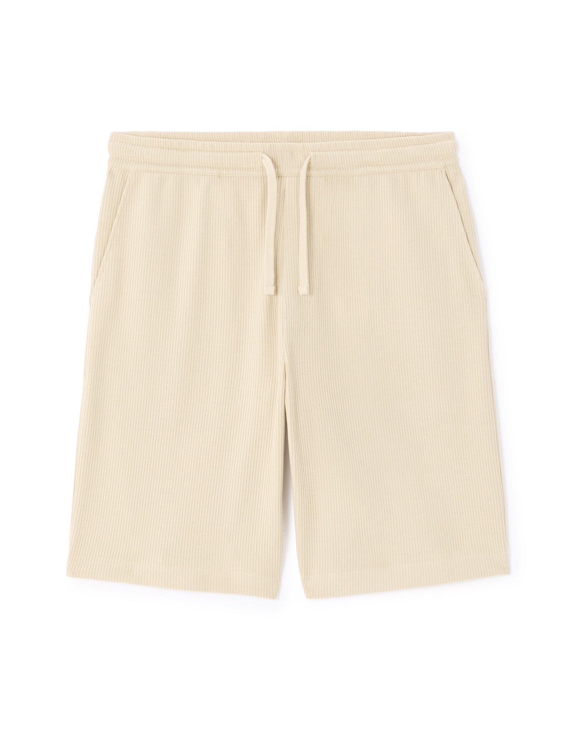 Regular fit ribbed knit 100% cotton Bermuda Celio