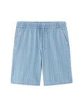 Loose striped denim Bermuda shorts Celio