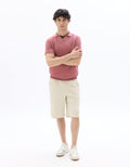 Loose twill-effect knit Bermuda shorts Celio