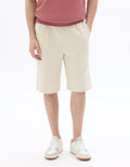 Loose twill-effect knit Bermuda shorts Celio