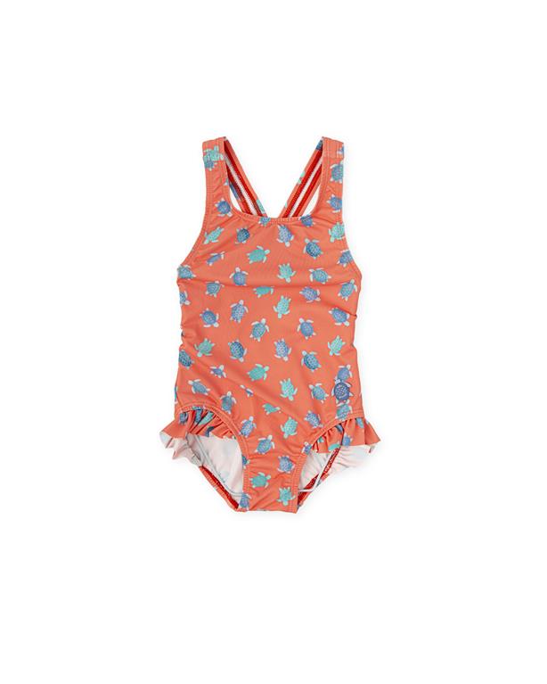 Coral swimsuit KHABBAZ