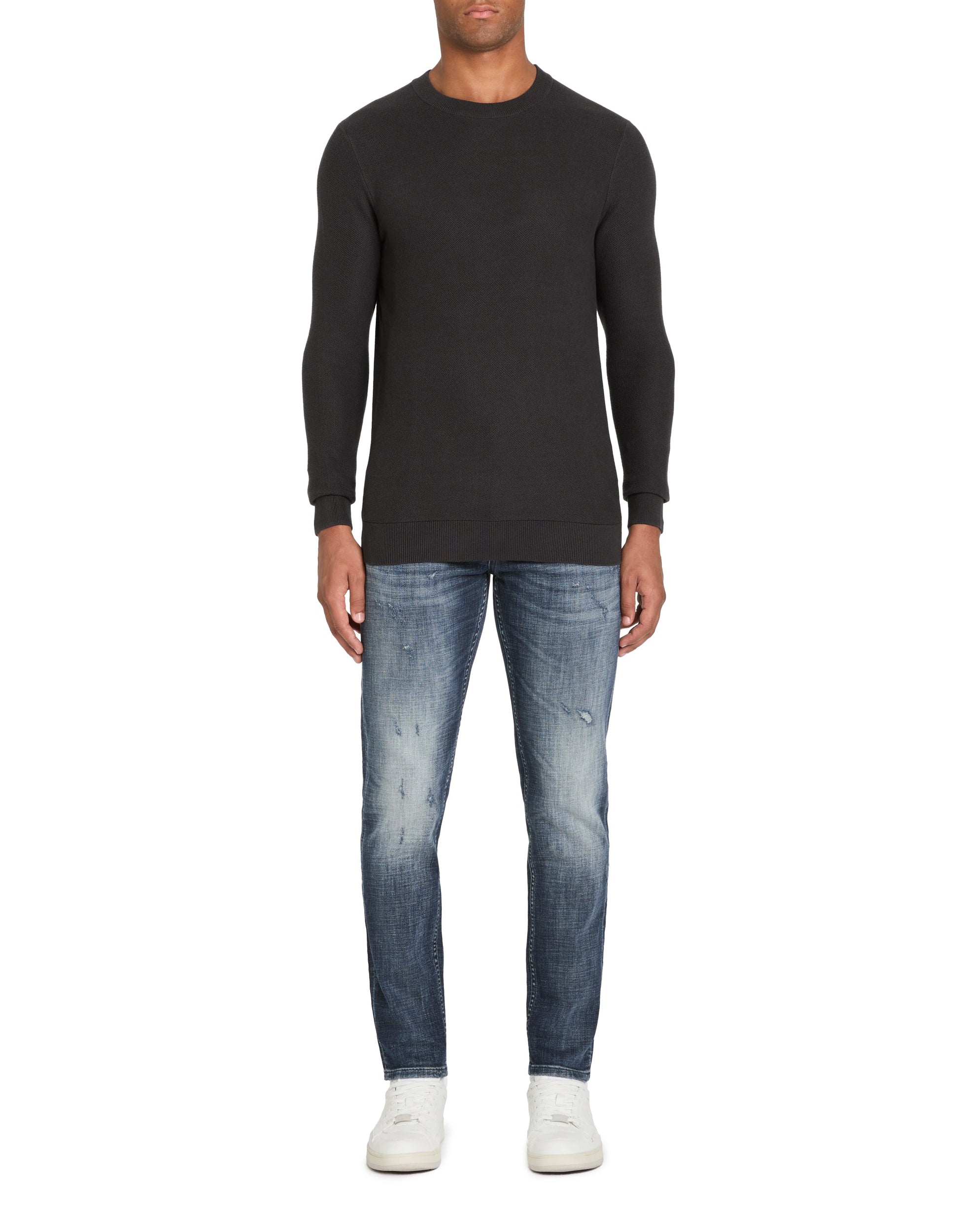 Pewter Crew Neck Jumper