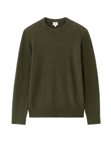Bepic Kaki Crew Neck Jumper
