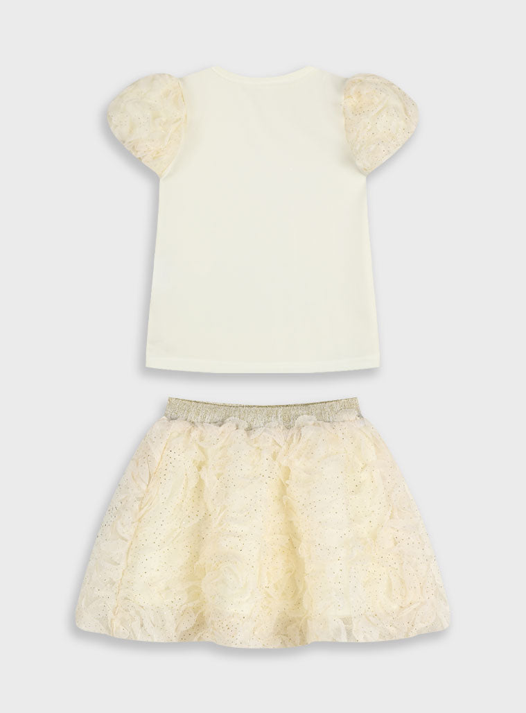 Ecru GIRL'S SET