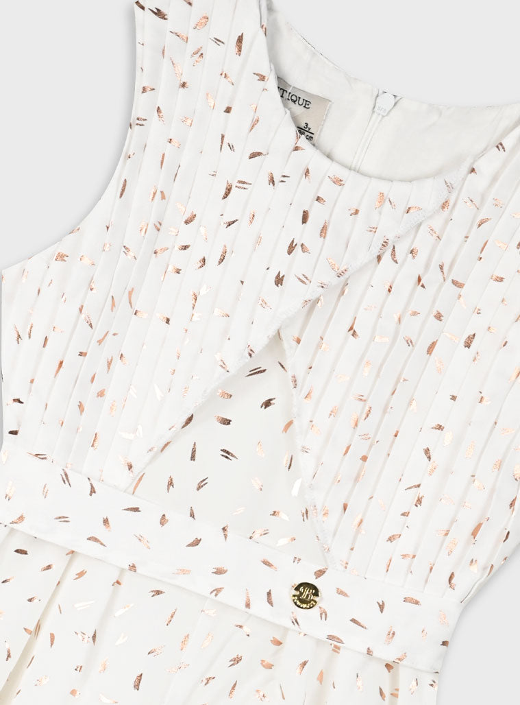 Ecru GIRL'S JUMPSUIT