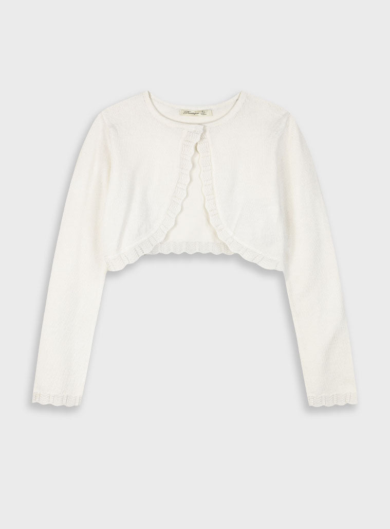 Ecru GIRL'S JILLET