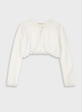 Ecru GIRL'S JILLET