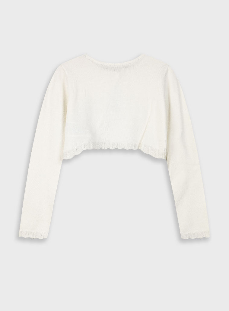 Ecru GIRL'S JILLET