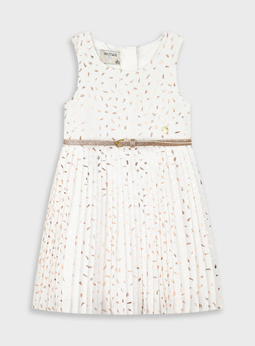Ecru GIRL'S DRESS