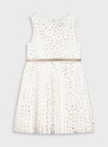Ecru GIRL'S DRESS