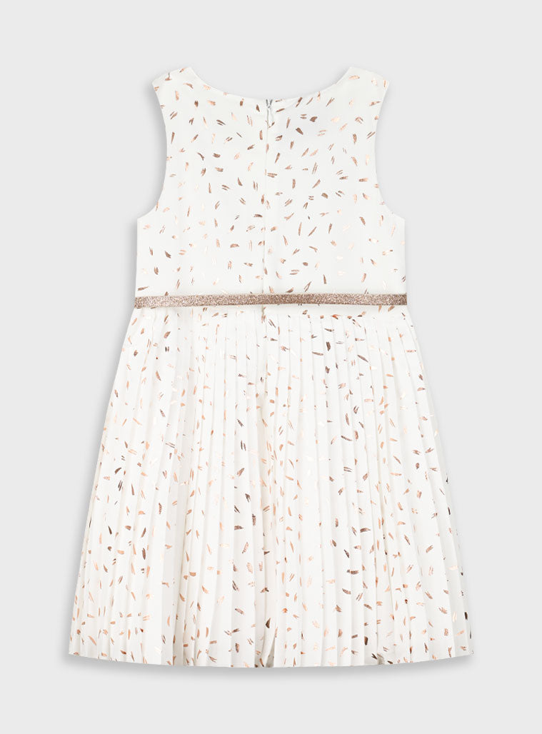 Ecru GIRL'S DRESS
