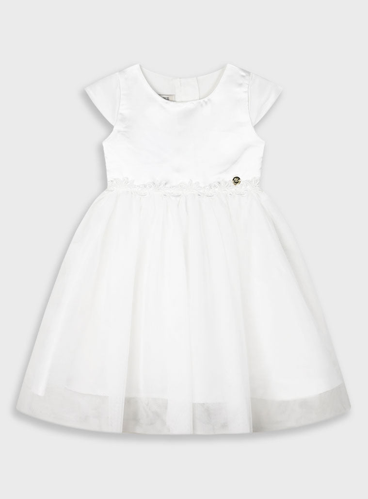 Ecru GIRL'S DRESS