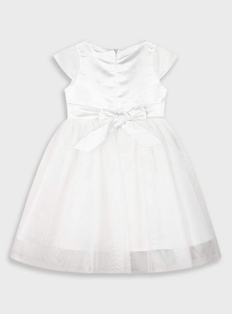 Ecru GIRL'S DRESS