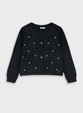 Children's Black Cardigan For Girl Energiers