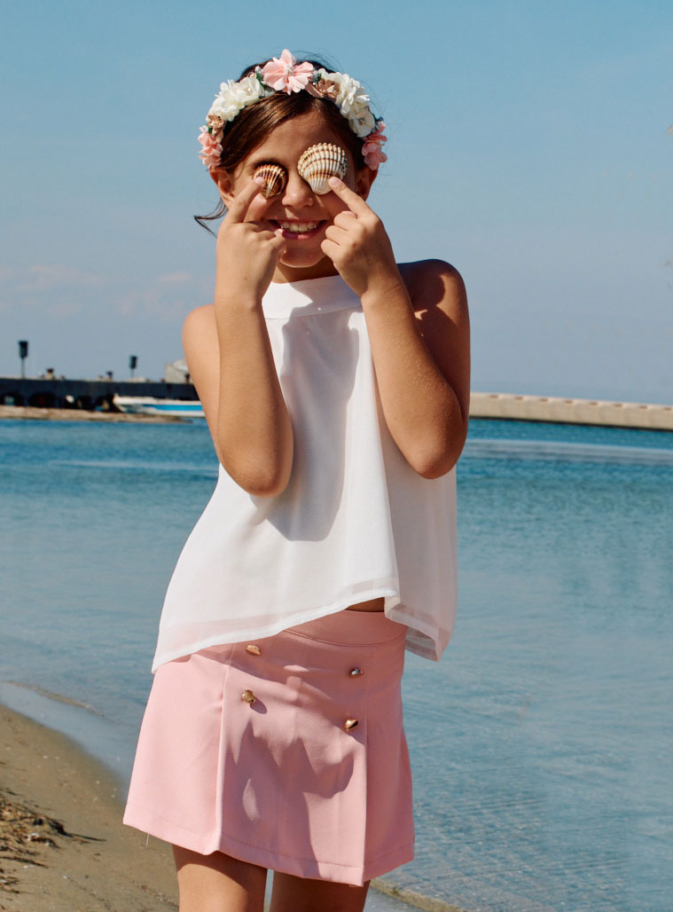 Dusty Pink GIRL'S SKORT