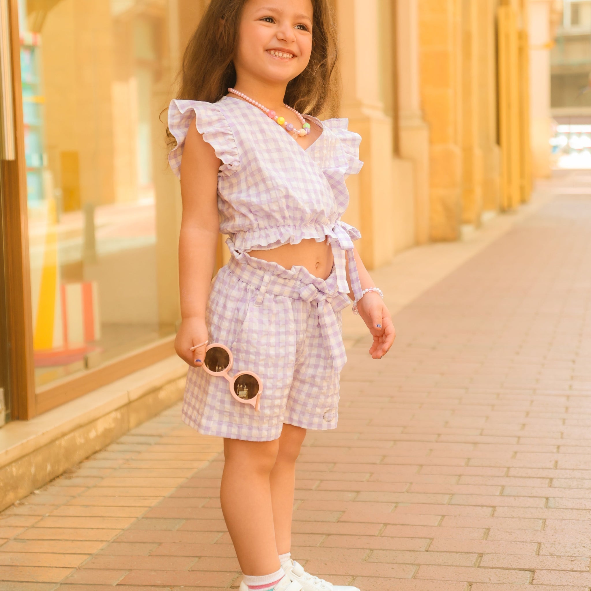 Lilac Shorts KHABBAZ