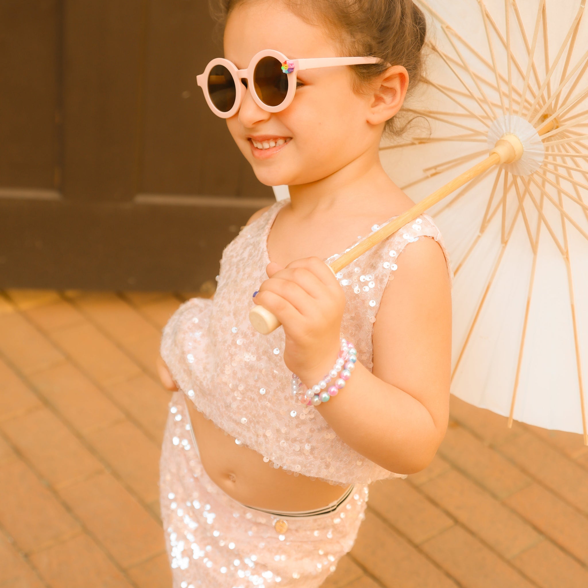 Pink Sequin Skirt KHABBAZ