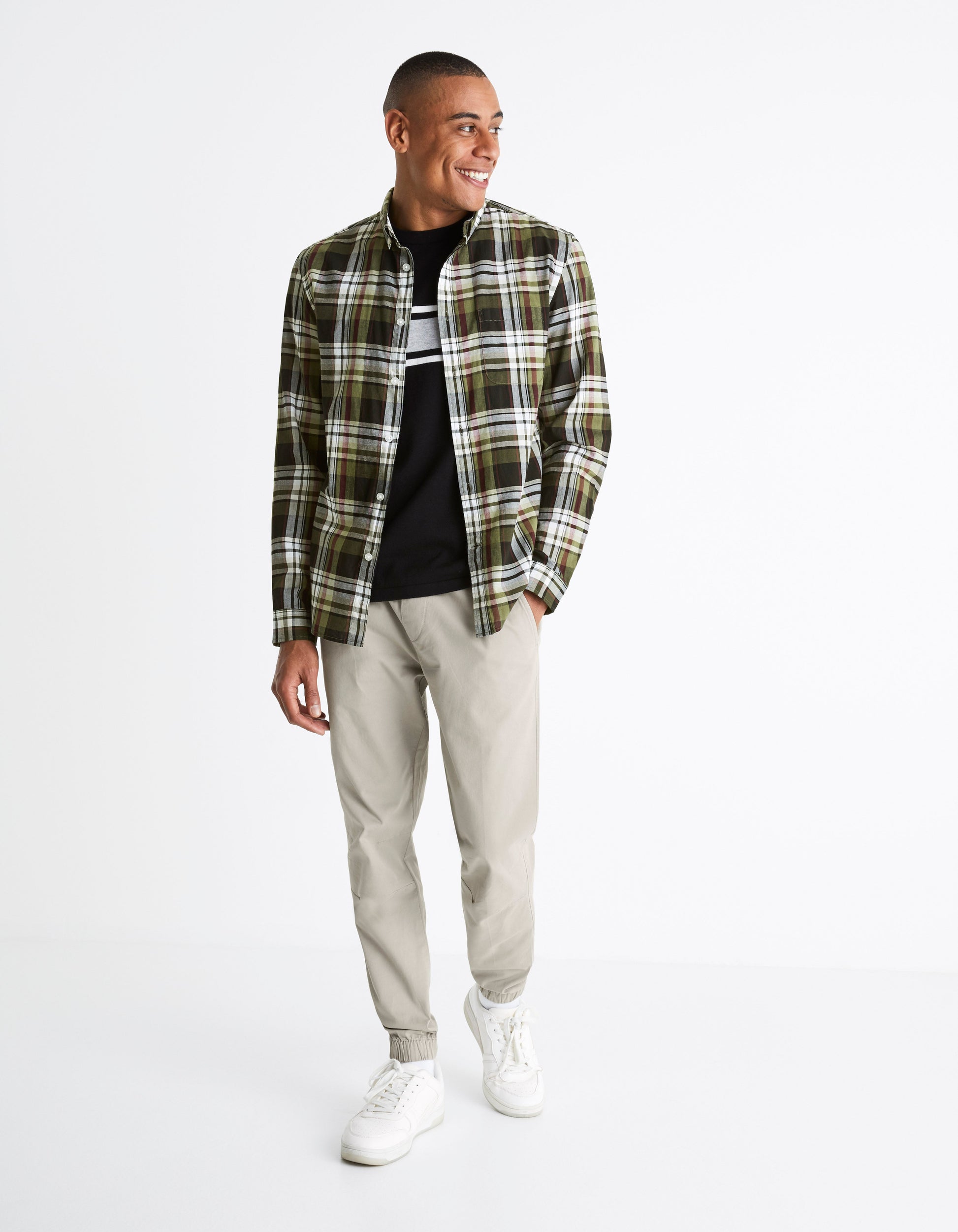 BAPOP KAKI LS SHIRT Celio